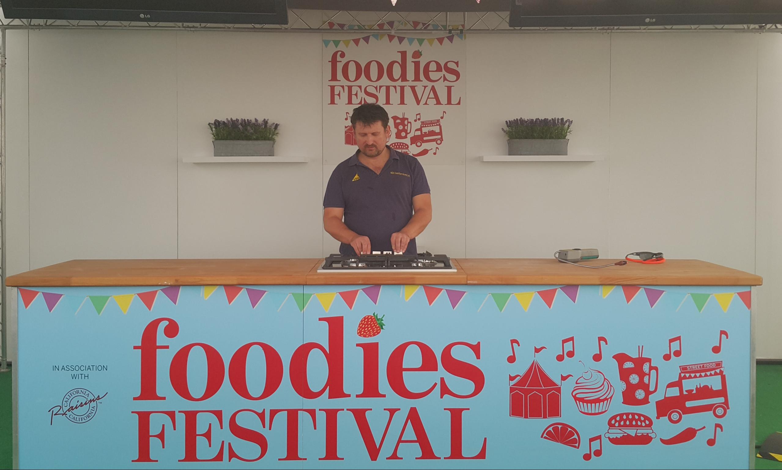 Making sure the gas safety of Foodies Festival